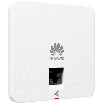 Ponto de acesso de parede (wall plate) da Huawei com Wi-Fi 6 e débito de 2.975 Gbps. O AP162E oferece 2 portas GE e antenas inteligentes. - AP162E