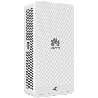 Ponto de acesso de parede (wall plate) da Huawei com Wi-Fi 7 e débito de 3.57 Gbps. O AirEngine 5776-27P oferece 4 portas GE, 1 porta 2.5GE e antenas inteligentes. - AP271E