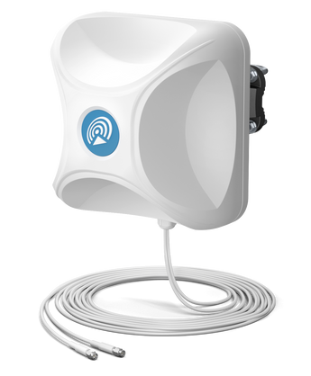Antena direcional de banda ultra larga 5G/LTE MIMO 2x2 com cabo de 5m - AP5G2-G