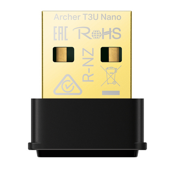 Adicione Wi-Fi AC1300 de alta velocidade ao seu PC com o adaptador nano TP-Link Archer T3U Nano. Suporte Dual-Band (2.4/5 GHz) e MU-MIMO para melhor desempenho. - ARCHER T3U NANO