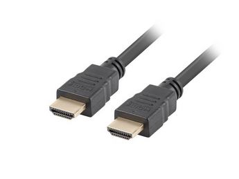 Lanberg CA-HDMI-10CC-0100-BK. Cabo HDMI v1.4b de 10 metros. Suporta 4K (3840x2160) e ARC. Conectores banhados a ouro. Alta velocidade 10.2 Gb/s. - CA-HDMI-10CC-0100-BK