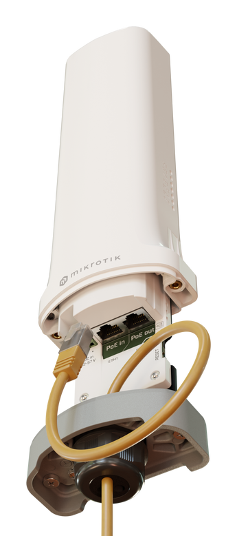 Gateway IoT robusto da MikroTik com modem CAT-M/NB, GPS, 2x Ethernet e Wi-Fi. O CME22 é à prova de água (IP66) e ideal para a gestão remota de sensores. - CME22-2N-BG77