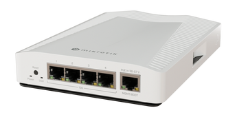 Compacto, poderoso e pronto para simplificar suas configurações de rede 10 Gigabit - CRS304-4XG-IN