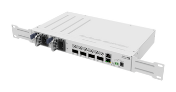 O seu acesso ao mundo dos 100 Gigabits. O switch MikroTik CRS504-4XQ-IN oferece 4 portas 100G QSFP28, baixo consumo e fontes de alimentação redundantes. - CRS504-4XQ-IN