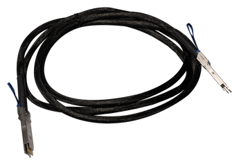 Cabo Direct Attach (DAC) de 3 metros da MikroTik para ligações de 400 Gigabits. O DDQ+DA0003 é a solução ideal para ligar equipamentos como o CRS812. - DDQ+DA0003