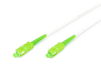 Cabo de fibra ótica armado (aço) de 5m da Digitus. Single-Mode OS2 Simplex com conectores LC/APC. Proteção máxima para ambientes adversos e redes FTTH. - DK-2922A-10-SCA-SX