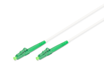 Cabo de fibra ótica armado (aço) de 5m da Digitus. Single-Mode OS2 Simplex com conectores LC/APC. Proteção máxima para ambientes adversos e redes FTTH. - DK-2933A-05-LCA-SX