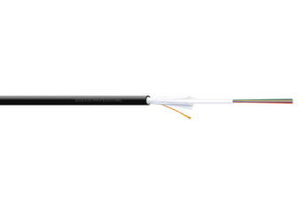 Rolo de 100m de cabo de instalação de fibra ótica universal (interior/exterior) da Digitus. Com 12 fibras Single-Mode OS2, proteção anti-roedores e revestimento LSZH. - DK-39121-U-0100