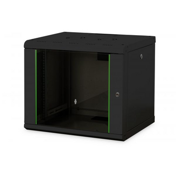 Armário de montagem na parede 9U, exclusivo 509x600x450 mm, cor preto (RAL 9005) - DN-1909-U-SW