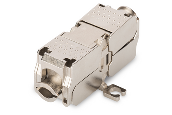 Acoplador de terminação em campo (DN-93909) da Digitus. Para emendar ou reparar cabos de instalação (AWG 22-26). CAT 6A, 10GBase-T, 500MHz. Blindado (Zinco). - DN-93909