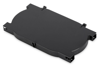 Cassete de emenda de fibra ótica Digitus (DN-96104). Capacidade para 24 fusões. Cor preta. Inclui tampa articulada para proteção das fibras. - DN-96104