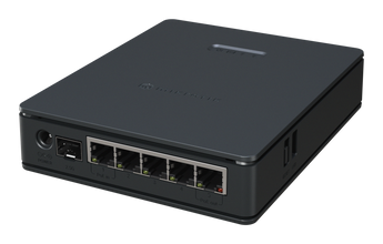 Router AP WiFi 6 Dual-Band MikroTik hAP ax S, com CPU Dual-Core ARM, 5x Gigabit Ethernet, porta 2.5G SFP, e funcionalidades RouterOS v7 completas. - E62IUGS-2AXD5AXT