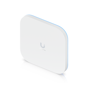 Access Point Enterprise Ubiquiti E7. Tecnologia WiFi 7 (10 Streams). Velocidade até 11.5 Gbps (6 GHz). Uplink 10 GbE + Porta Redundante. Suporta 1000+ clientes. - E7