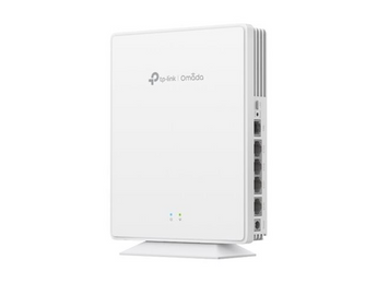 TP-Link Omada EAP610GP-DESKTOP. Unidade GPON com Wi-Fi 6 (AX1800). 4 Portas Gigabit (1x PoE Out) + 1x Porta VoIP FXS. Recebe fibra direta (SC/APC). Gestão Centralizada Omada. - EAP610GP-DESKTOP