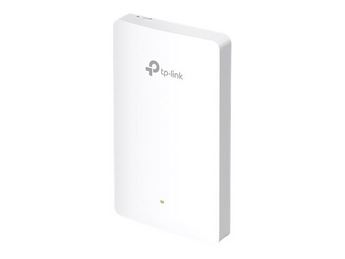 TP-Link Omada EAP615-Wall. Access Point de Parede WiFi 6 AX1800. 3 Portas Gigabit Downlink. PoE Pass-through para Telefones IP. Gestão Centralizada Omada SDN. Instalação em caixa EU. - EAP615-WALL