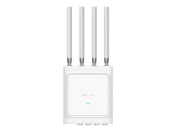 TP-Link Omada EAP668-OUTDOOR HD. Access Point Wi-Fi 6 AX3600 de Alta Densidade (1000+ Clientes). Porta 10G SFP+ e 2.5G. Saída PoE Out. Proteção IP68 e 6kV. Omada Mesh. - EAP668-OUTDOOR HD