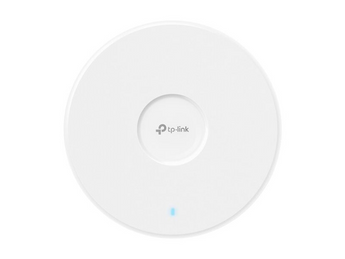TP-Link Omada EAP783. Access Point Wi-Fi 7 Tri-Band (BE19000). Velocidade até 19 Gbps. 2 Portas 10 Gigabit. Banda 6 GHz (320 MHz). Suporta 640+ Clientes. Gestão Omada SDN. - EAP783