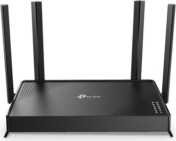 Router TP-Link EB210 Wi-Fi 7 (BE3600). Velocidades até 2880 Mbps (5 GHz), 5 portas Gigabit completas, suporte EasyMesh e gestão avançada para provedores.