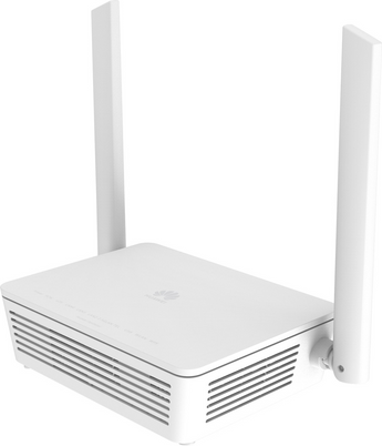 Terminal de rede ótica (ONT) da Huawei com Wi-Fi 7. O OptiXstar EG8145B7N-50 oferece velocidades BE3600, 1 porta 2.5GE, 3 portas GE, voz (POTS) e USB. - EG8145B7N-50