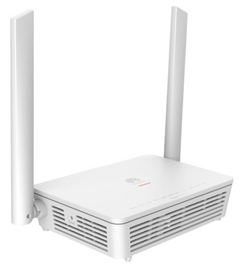 Terminal de rede ótica (ONT) da Huawei com Wi-Fi 6. O OptiXstar EG8145X6-10 oferece velocidades AX3000, 4 portas GE, 1 porta de voz (POTS) e USB. - EG8145X6-10
