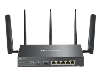 TP-Link Omada ER706W-4G. Router VPN Empresarial com 4G+ Cat6 (Nano SIM). Wi-Fi 6 AX3000. 6 Portas Gigabit (1 SFP). Failover LTE para Internet ininterrupta. VPN WireGuard e IPSec. - ER706W-4G