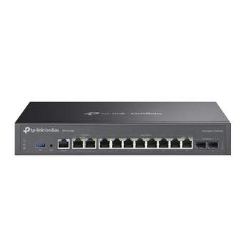 TP-Link Omada ER7412-M2. Router VPN Empresarial Quad-Core 2.0GHz. 2 Portas 2.5G + 10 Portas Gigabit (2 SFP). Suporta até 11 WANs com Load Balancing. VPN WireGuard/SSL. DPI e IDS/IPS. - ER7412-M2