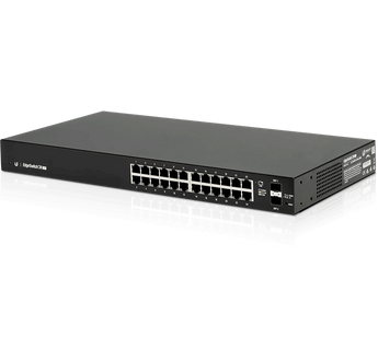Switch PoE 24 ports Gigabit Ethernet and 2 SFP ports 25W. No PoE out. - ES-24-LITE