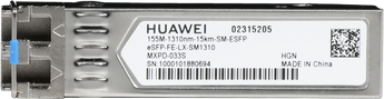 Módulo ótico Huawei eKit eSFP-FE-LX-SM1310. eSFP 100M (Fast Ethernet) Single-Mode para 15km (1310nm). Conector LC. PN 02315205. - ESFP-FE-LX-SM1310