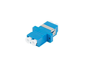 Acoplador de fibra ótica Lanberg FA-LCUP-SD01-0001-BU. Adaptador duplex LC para LC (UPC) para fibra singlemode (9/125). Baixa perda de inserção (0.15 dB) e cor azul. - FA-LCUP-SD01-0001-BU