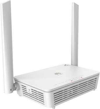 Terminal GPON Inteligente Huawei eKitOptiX FS600D-30-4G (Smart HGU). Equipado com Wi-Fi 6 (2.4/5GHz), 4 portas Gigabit, potentes antenas de 7dBi e conetor SC/APC.