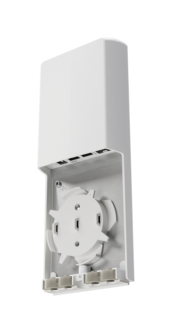 Conversor de media Fiber-to-Copper da MikroTik à prova de intempéries (IP55). O FTC11XG converte 10G SFP+ para 10G RJ45 e inclui funcionalidades de switch SwOS Lite. - FTC11XG