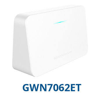 O GWN7062ET é um router Wi-Fi 6 com um processador dual-core de 1.3GHz para fornecer velocidades Wi-Fi até 3 Gbps para até 128 dispositivos em simultâneo, ideais para pequenas e médias empresas e redes domésticas. - GWN7062ET