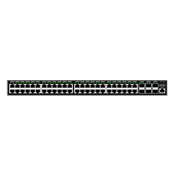 Switch Layer 2+, 48 portas de rede Gigabit PoE e 6 portas SFP+ Gigabit - GWN7806P