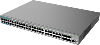 Switch L3 Grandstream GWN7806PH PRO. 48 Portas Gigabit PoE++ (802.3bt), 6x Uplinks SFP+ 10G. Budget 720W. Stacking, Routing Estático. Ideal para redes de alta densidade. - GWN7806PH PRO