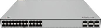 Switch de núcleo/agregação Huawei eKit S630-24X6C. Fornece 24 portas 10G SFP+ e 6 uplinks 100G QSFP28. Equipado com módulo de alimentação AC e redundância 1+1.