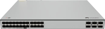 Switch de agregação Huawei eKit S630-24X6Q com 24 portas 10G SFP+ e 6 uplinks 40G QSFP+. Equipado com módulo de alimentação AC, redundância 1+1 e ventilação modular