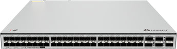 Switch de agregação e núcleo Huawei eKit S630-48X6C. Gigante densidade com 48 portas 10G SFP+ e 6 uplinks 100G QSFP28. Redundância 1+1 e ventilação modular.