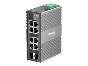 TP-Link Omada IES208G. Switch Industrial Gerível L2. 6x RJ45 + 2x Portas Combo Gigabit (RJ45/SFP). Temperatura -40 a 75°C. Proteção 6kV. Alimentação Redundante. Gestão Omada Cloud. - IES208G