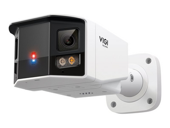 TP-Link VIGI Panorâmica. Câmara Bullet de Lente Dupla com visão 180°. Resolução 8MP. Abertura F1.0 para Cores Noturnas. Defesa Ativa (Luzes Polícia). Análise AI. IK10/IP67. - INSIGHT S385DPS
