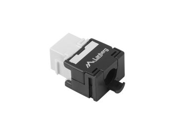 Módulo keystone Lanberg KSU6-2000. Instalação rápida e sem ferramentas (tool-less) para redes Cat. 6 UTP. Compatível com painéis e espelhos 45x45. - KSU6-2000