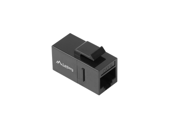 Acoplador (feed-thru) keystone Cat 6 da Lanberg. Módulo RJ45 fêmea-fêmea não blindado (U/UTP), ideal para emendar cabos ou para patch panels modulares. - KSU6-3000