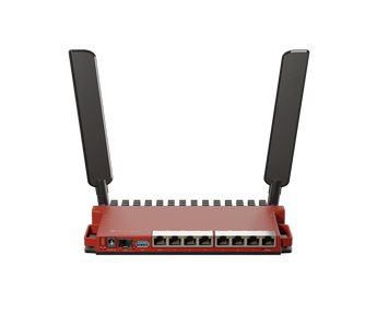 Router com 8 Gigabit Ethernet Switch, 1 SFP 2.5Gbps, PoE in, PoE out, WiFi6 2.4GHz 2x2.
Com CPU poderoso, capaz de correr containers, é um equipamento ideal para pequenas organizações. - L009UIGS-2HAXD-IN