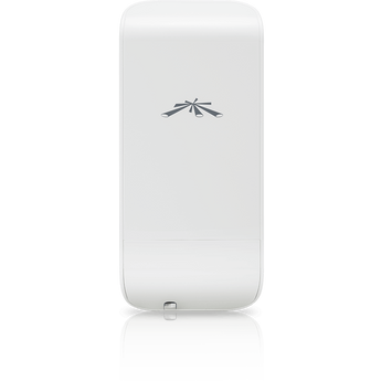 CPE airMAX compacto e de baixo custo da Ubiquiti. O Loco M2 opera em 2.4GHz com antena de 8.5dBi integrada, ideal para links PtP e como cliente PtMP. - LOCOM2