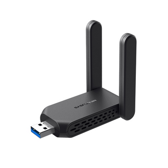Adaptador USB Wi-Fi AC1300 Mercusys MA32H. Velocidade Dual Band (867+400 Mbps). 2 Antenas de Alto Ganho. Interface USB 3.0. Instalação Plug & Play (Driver Interno). - MA32H