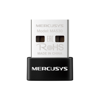 Adaptador USB Bluetooth 5.4 Mercusys MA530. Design Nano (Plug & Forget). Conecta rato, teclado, fones. Baixo consumo (BLE). Para Windows 11/10/8.1/7. - MA530