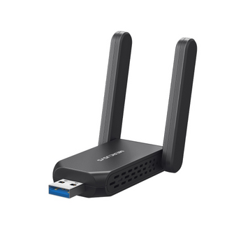Adaptador USB Wi-Fi 6 Mercusys MA72XH. Velocidade AX1800 (1201+574 Mbps). 2 Antenas de Alto Ganho, USB 3.0 para máxima velocidade e WPA3. Driver integrado. - MA72XH