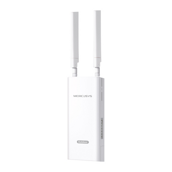 Mercusys MB118-4G. Router 4G LTE para Exterior/Interior. Slot para cartão SIM. Wi-Fi N300. Resistência IP65. Alimentação PoE (802.3af/at). Antenas LTE removíveis. - MB118-4G