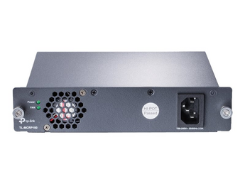 TP-Link TL-MCRP100. Módulo de Alimentação AC Redundante para Chassis TL-MC1400 V3.0. Potência 102W (12V/8.5A). Proteção contra curto-circuito e sobrecarga. - MCRP100