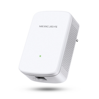 Repetidor Wi-Fi N300 Mercusys ME10. Elimine zonas mortas com velocidade de 300Mbps. Porta Ethernet, indicador de sinal inteligente e configuração rápida WPS. Design compacto. - ME10