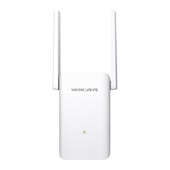 Repetidor Wi-Fi 6 AX3000 Mercusys ME80X. Velocidade até 3 Gbps (2402+574 Mbps). Porta Gigabit. Antenas ajustáveis de alto ganho e modo Ponto de Acesso. - ME80X